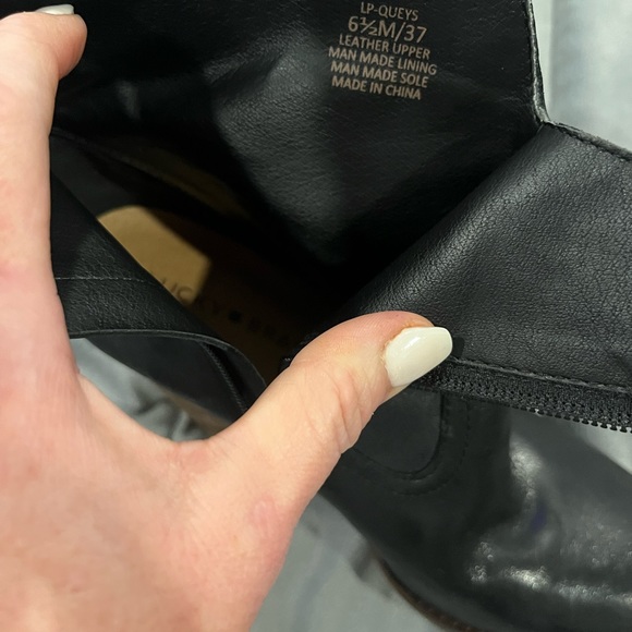 LUCKY BRAND ankle boots - Black -  size 6.5 - Picture 4 of 5